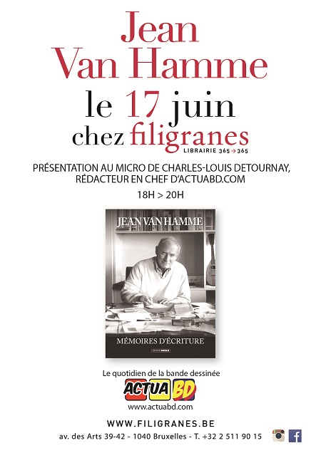 Interview en public de Jean Van Hamme : Mémoires d'écritures (Bruxelles)