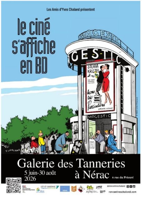 À Nérac, Chaland fait le lien entre 7e art, le cinéma, et le 9e art, (.)