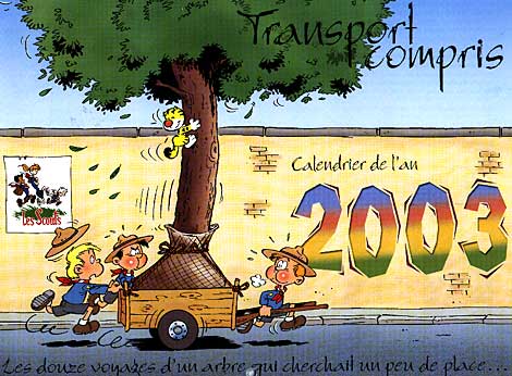 Le calendrier scout 2003 est paru