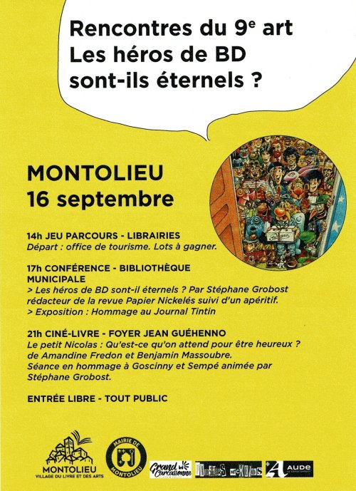 Rencontres du 9e Art au village du Livre de Montolieu (Aude) 