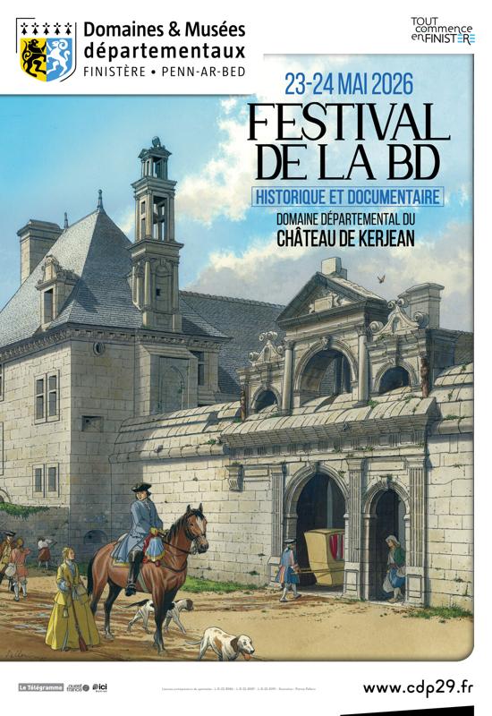 Affiche Festival de la BD historique et documentaire Kerjean