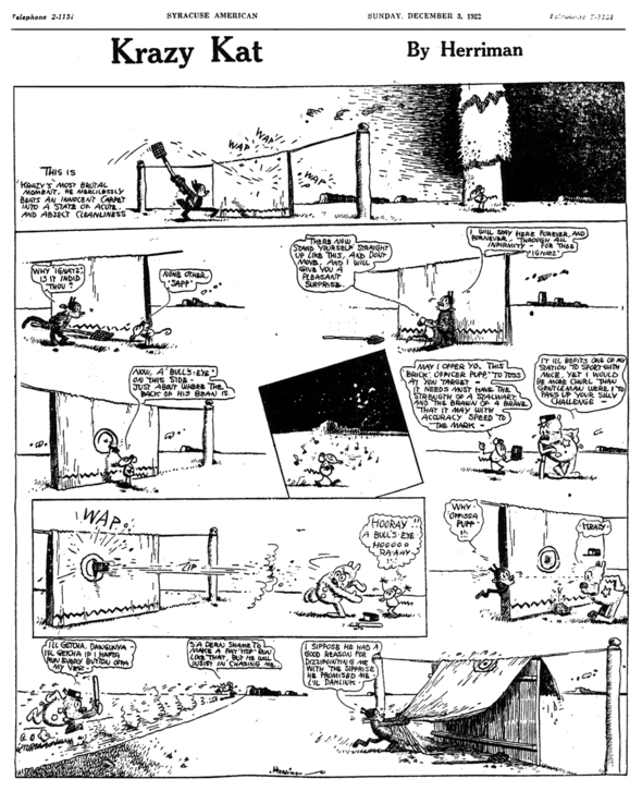 Coup de cœur de la Rentrée 2018 « Krazy Kat Herriman Une