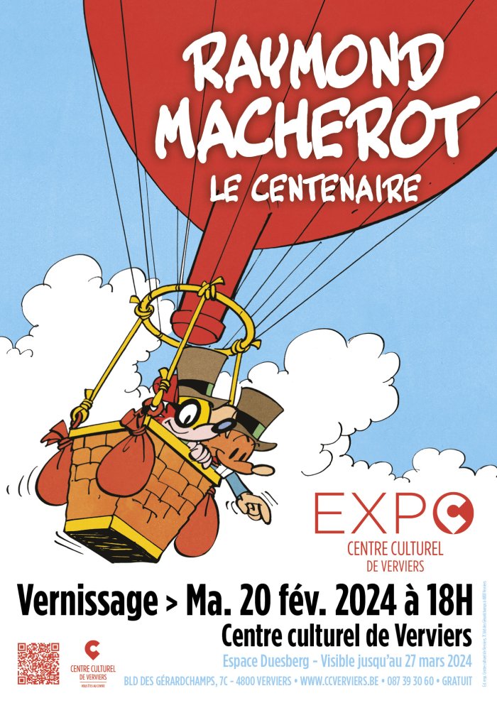 Raymond Macherot, le centenaire - Exposition à Verviers (Belgique)
