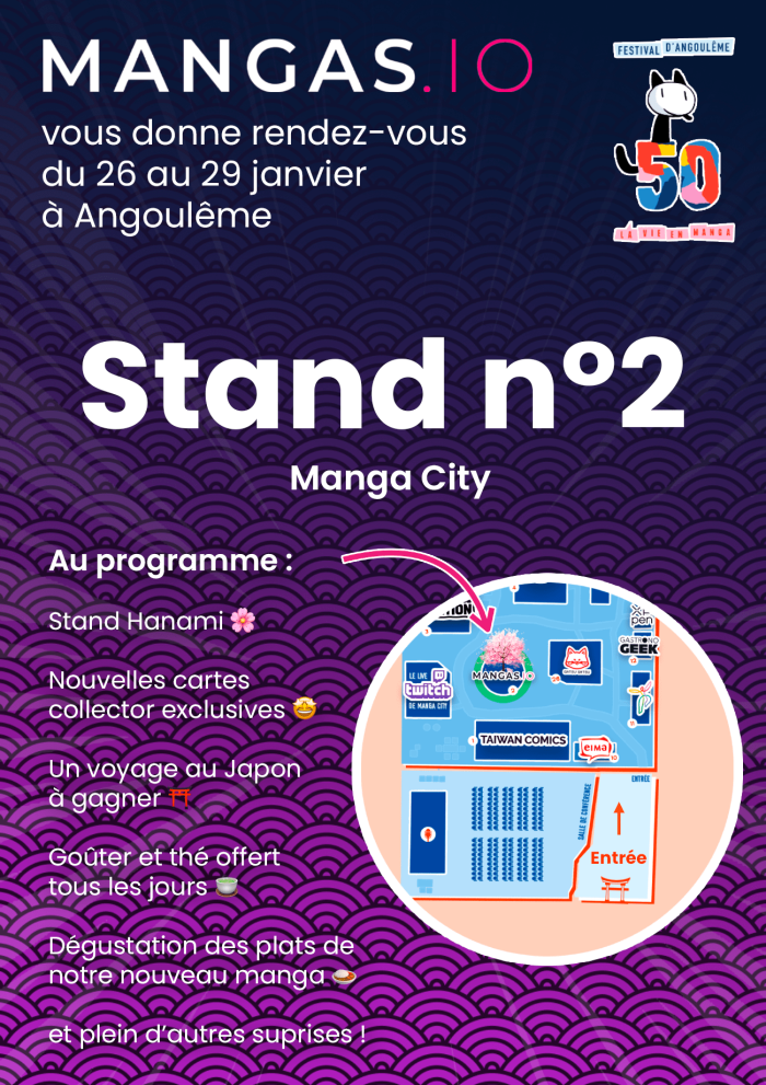 Angoulême 2023 : Découvrez le programme de Mangas.Io au Festival