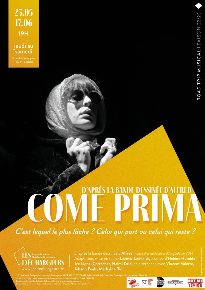 Fauve d'or 2014 ,« Come Prima » monte sur les planches du Théâtre des déchargeurs à Paris