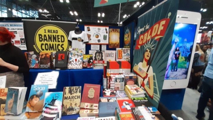 Le CBLDF au New-York Comic Con en octobre 2019