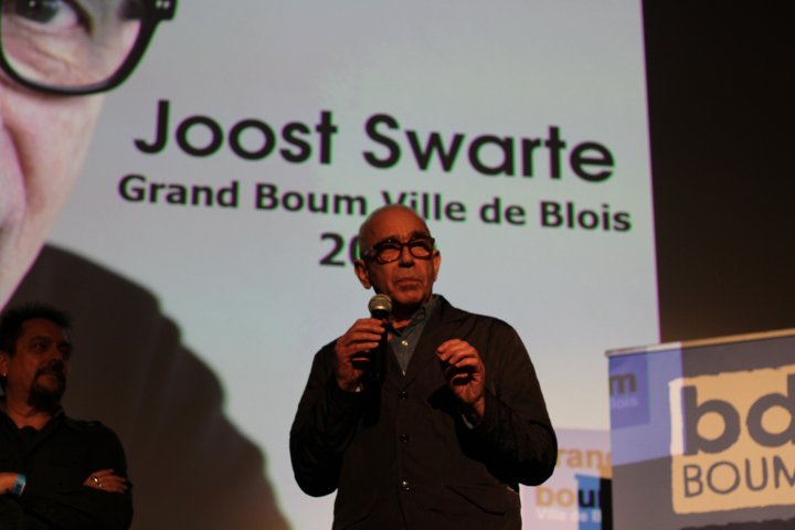 Joost Swarte, "Grand Boum" 2022 au Festival BD de Blois, Marguerite Abouet, Prix Lob du scénario.