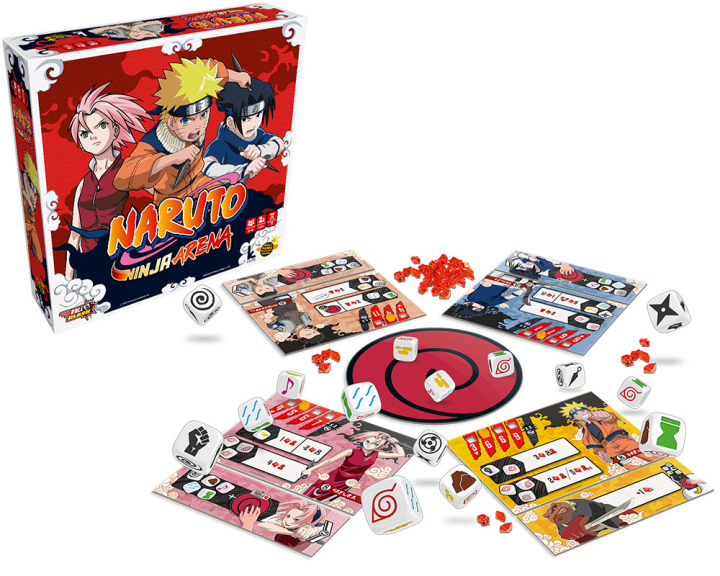"Naruto Ninja Arena" : cartes, dés et kunais