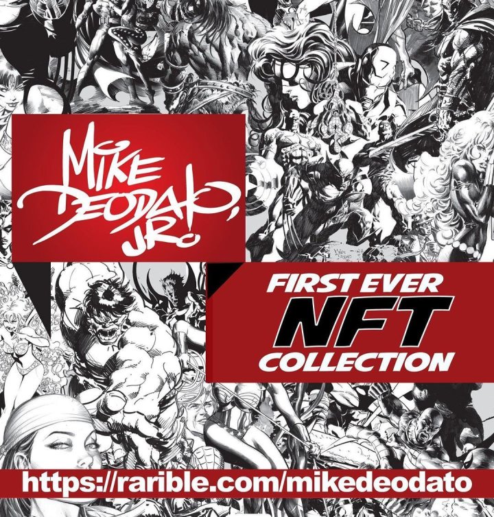 Vente d'art numérique (NFT) avec des personnages DC Comics ou Marvel : le dessinateur brésilien Mike Deodato jr fait polémique.
