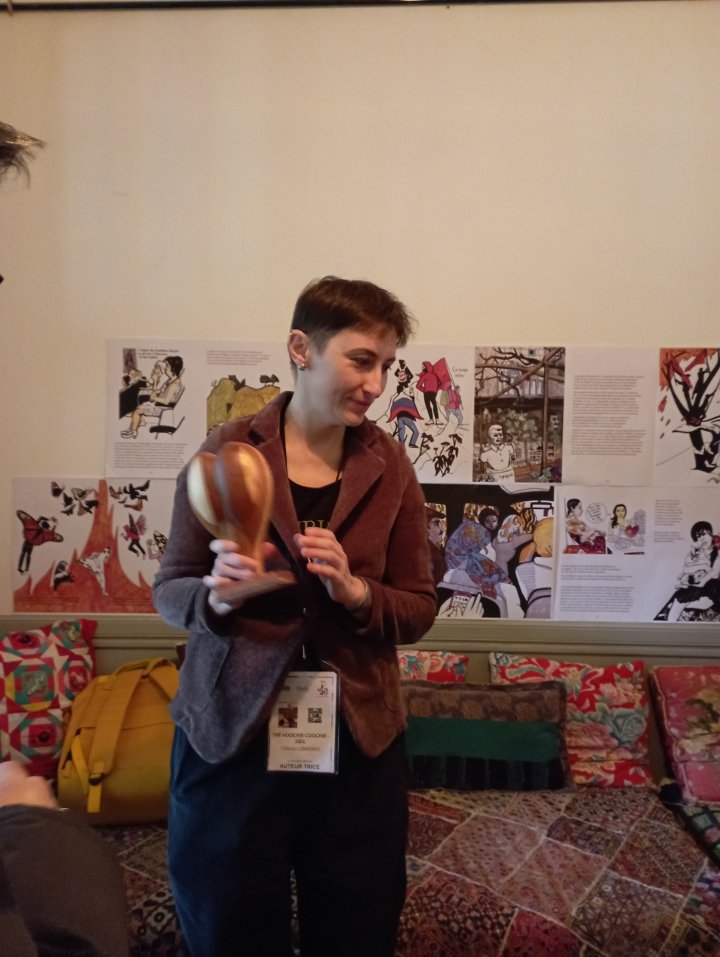 Viktoria Lomasko, prix "Couilles au cul" du courage artistique 2023