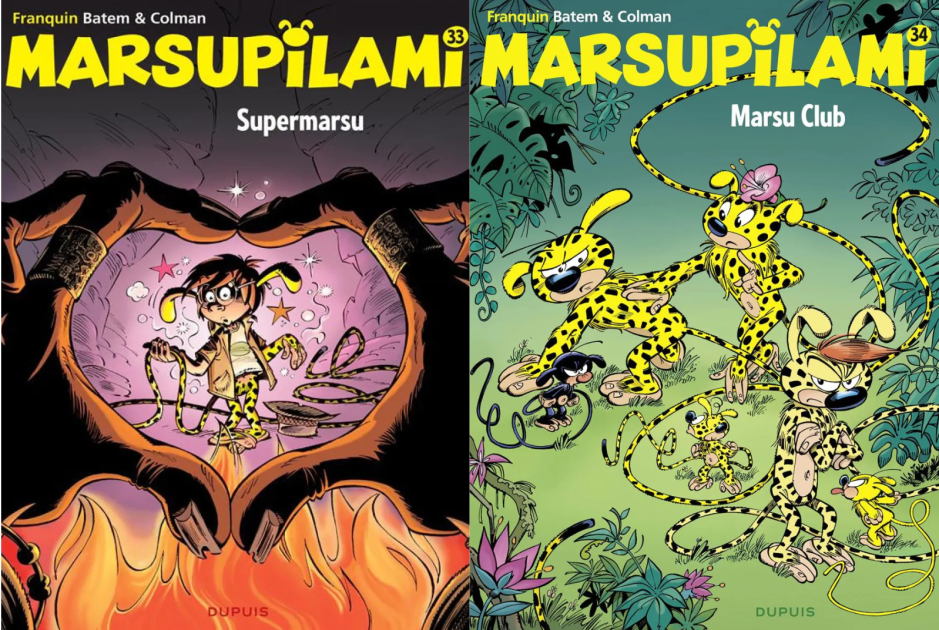 Chemise Collector Marsupilami Studio Aventures - Orange Rayée - Taille L - 2002